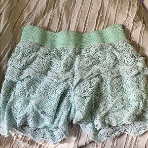 Girls size 12 teal shorts